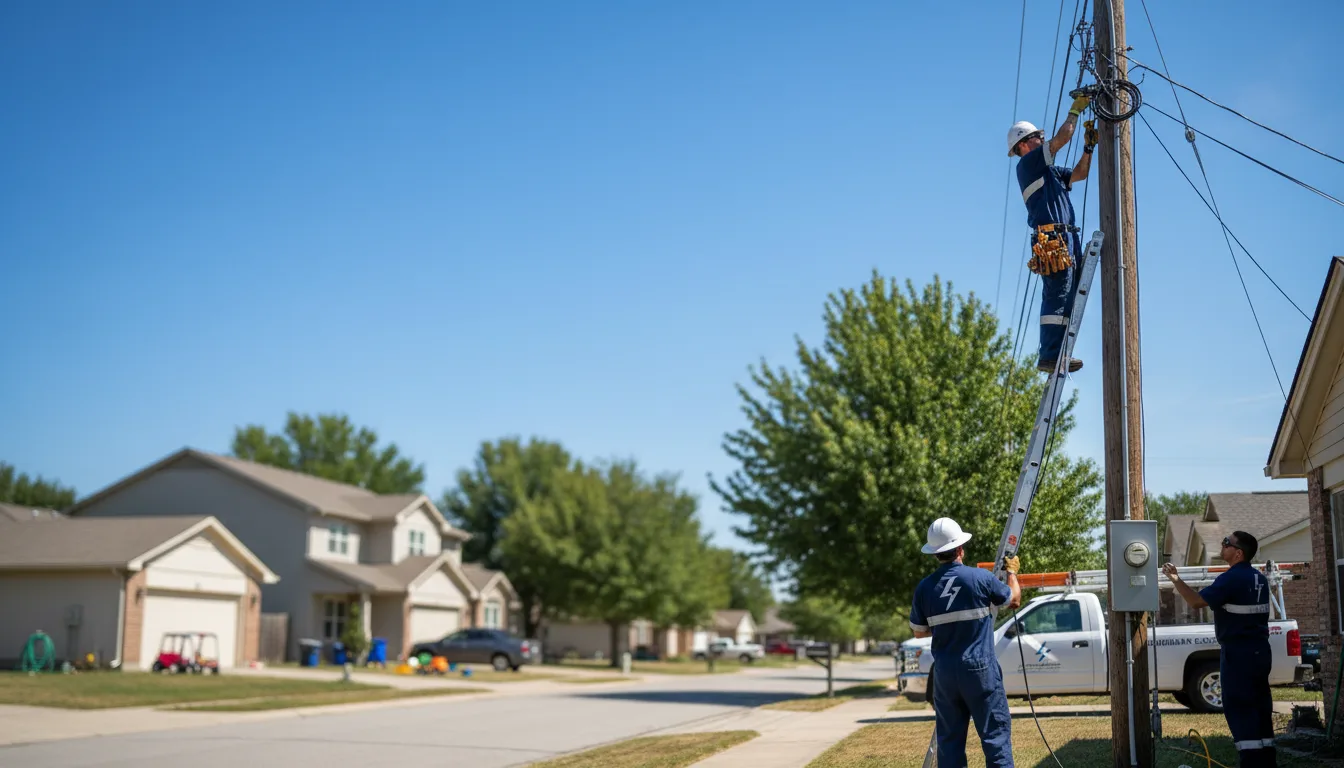 Residential electrician providing installation services in Edinburg, PA